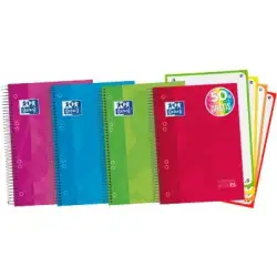 (100430568) OXFORD CUADERNO CLASSIC EUROPEANBOOK 4 WRITE&ERASE 120H A5+ 5X5 MICROPERFORADO T/EXTRADURA C/SURTIDOS