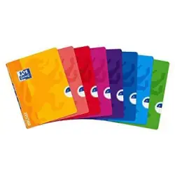 (400026392) OXFORD LIBRETA GRAPADA OPENFLEX 48H A5+ 4X4MM TAPA DE PLÁSTICO C/SURTIDOS