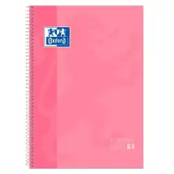 (400040984) OXFORD CUADERNO CLASSIC EUROPEANBOOK 1 WRITE&ERASE 80H A4+ 5X5MM MICROPERFORADO T/EXTRADURA ROSA CHICLE