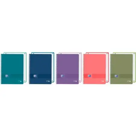 (400184007) OXFORD CUADERNO EUROPEANBOOK 1 LIVE&GO  80H A4+ 5X5 TAPA PLÁSTICO OPACO C/SURTIDOS VIVOS