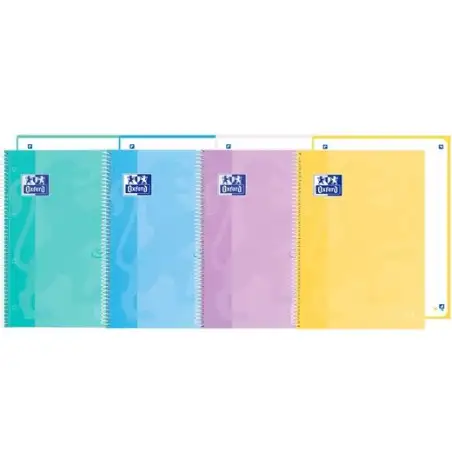 (400184541) OXFORD CUADERNO EUROPEANBOOK 1 SCHOOL TOUCH 80H A4+ DOTS WRITE&ERASE T/EXTRADURA C/SURTIDOS PASTEL