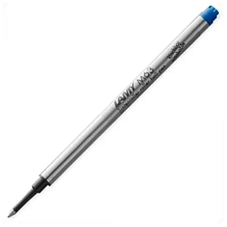 (1218560) LAMY RECAMBIO PARA ROLLERS CON CAPUCHON M63 PUNTA MEDIA TINTA AZUL