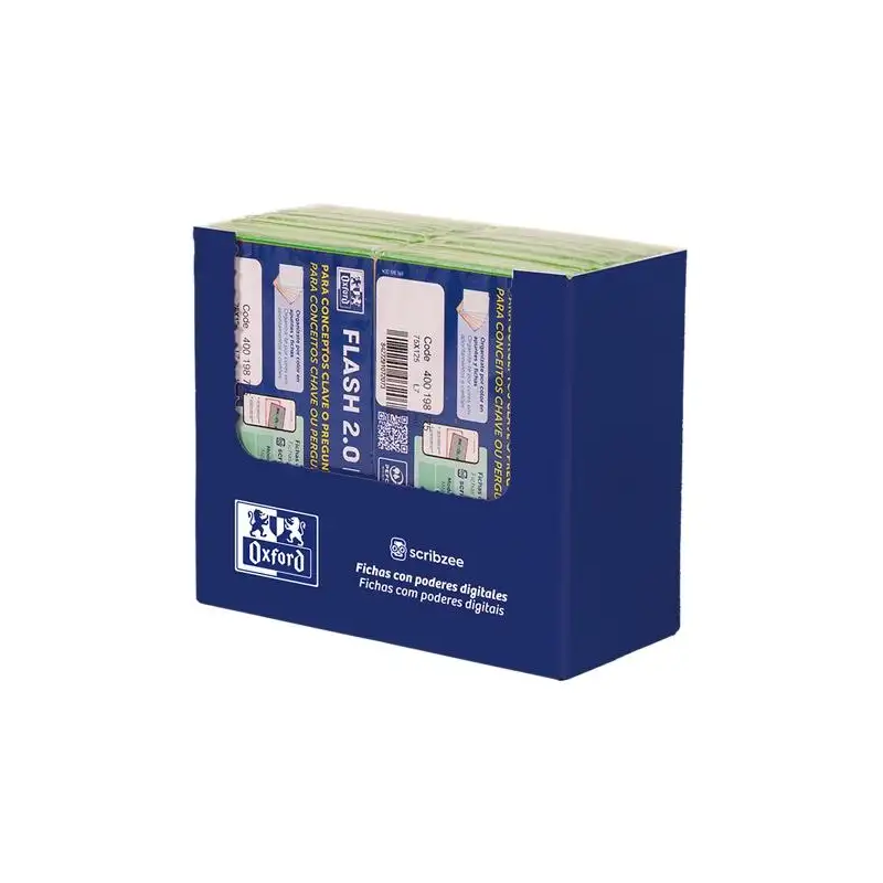 (400206782) OXFORD FLASHCARDS 2.0 PAQUETE A7 30 FICHAS 1 LÍNEA VERDE