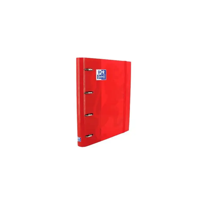 (400109186) OXFORD CARPETA ANILLAS 4X35MM CLASSIC EUROPEANBINDER C/RECAMBIO 100H A4+ 5X5 T/EXTRADURA ROJO