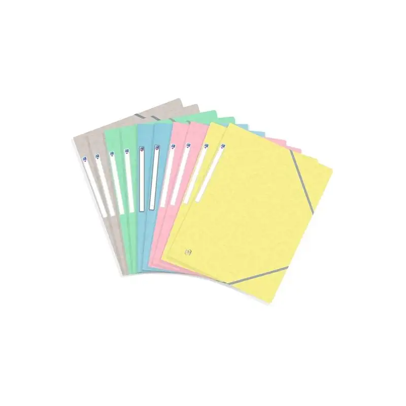 (400117805) OXFORD CARPETA DE GOMAS CON SOLAPAS TOP FILE+ A4 TAPA BLANDA COLORES SURTIDOS PASTEL