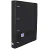 (400119071) OXFORD CARPETA ANILLAS EUROPEANBINDER LIVE&GO 4X35MM C/RECAMBIO A4+ 5X5 TAPA POLYFOAM NEGRO