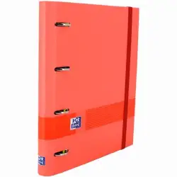 (400158629) OXFORD & YOU CARPETA 4 ANILLAS 35MM EUROPEANBINDER A4+ T/EXTRADURA C/RECAMBIO 5X5 WATERMELON
