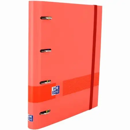 (400158629) OXFORD & YOU CARPETA 4 ANILLAS 35MM EUROPEANBINDER A4+ T/EXTRADURA C/RECAMBIO 5X5 WATERMELON