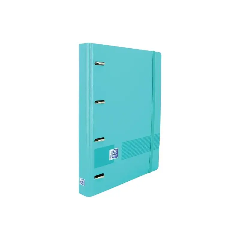 (400160536) OXFORD LIVE & GO CARPETA 4 ANILLAS 35MM EUROPEANBINDER A4+ POLYFOAM C/RECAMBIO 5X5 AQUA