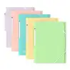 (400187619) OXFORD CARPETA DE GOMAS URBAN 3 SOLAPAS A4+ PLÁSTICO TRASLÚCIDO C/SURTIDOS PASTEL