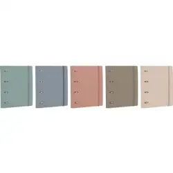 (400207878) OXFORD EUROPEANBINDER FOREST ANILLAS 4X35Ø A4+ C/RECAMBIO 5X5 POLYFOAM 50% RECICLADO C/SURTIDOS