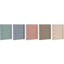 (400207879) OXFORD EUROPEANBINDER FOREST ANILLAS 4X35Ø A4+ C/RECAMBIO 1 LÍNEA POLYFOAM 50% RECICLADO C/SURTIDOS