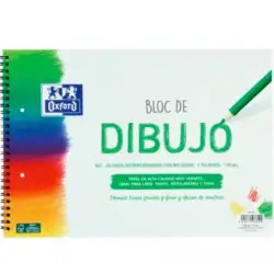 (400148236) OXFORD BLOC DIBUJO ESCOLAR MULTITALADRO 2 T/ BLANDA ESPIRAL 20H 130GR A4+ C/ RECUADRO BLANCO