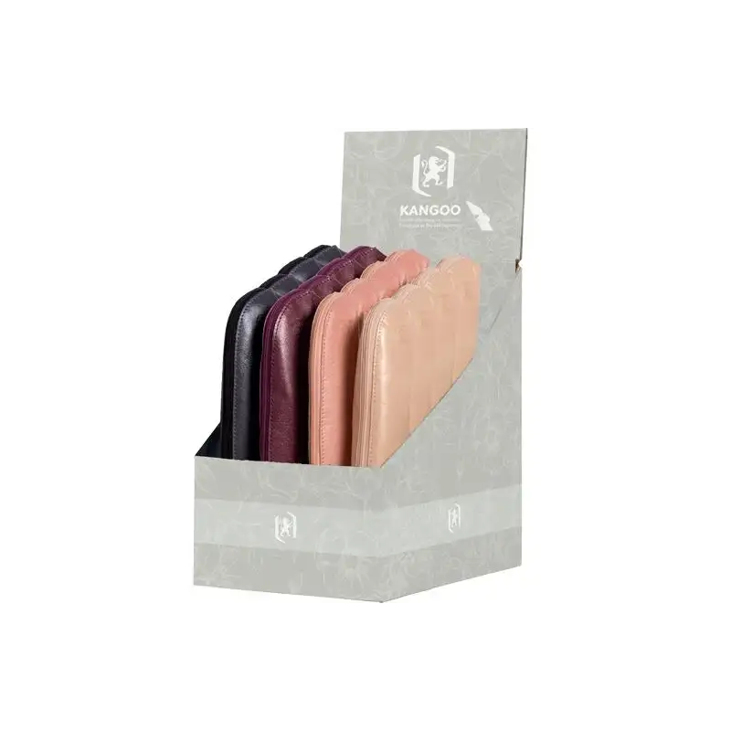 (400205068) OXFORD ESTUCHE KANGOO ROMANCE 20.5X6X5CM 100% PIEL COLORES SURTIDOS
