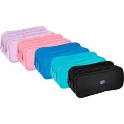 (400205341) OXFORD ESTUCHE KANGOO KIDS 3 CREMALLERAS COLORES SURTIDOS