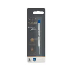 (1950371) PARKER RECAMBIO BOLIGRAFO QUINK FLOW AZUL PUNTA MEDIA BLISTER