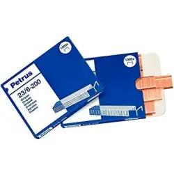 (23600) PETRUS GRAPAS 23/6 COBREADAS -CAJA DE 1000-
