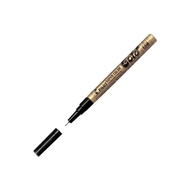 (SC-G-EF) PILOT MARCADOR PERMANENTE SC EXTRAFINO METÁLICO ORO