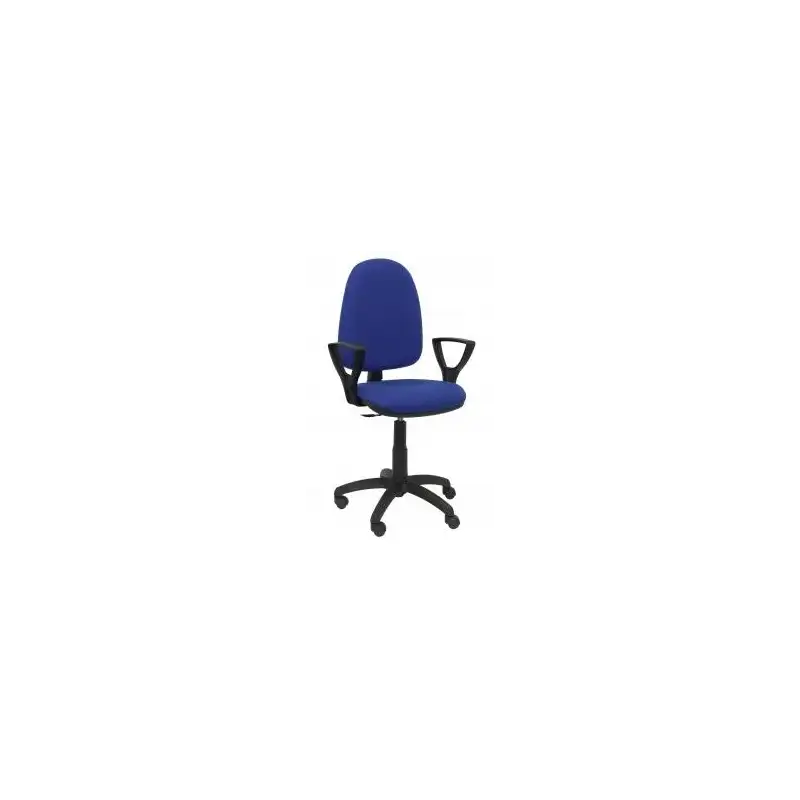 (04CPBALI229BGOLF) PIQUERAS Y CRESPO SILLA AYNA GIRATORIA C.PERMANENTE BRAZOS FIJOS TEJIDO BALI AZUL