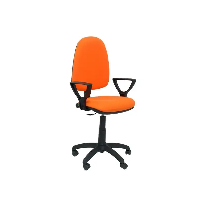 (04CPBALI308BGOLF) PIQUERAS Y CRESPO SILLA AYNA GIRATORIA C.PERMANENTE BRAZOS FIJOS TEJIDO BALI NARANJA