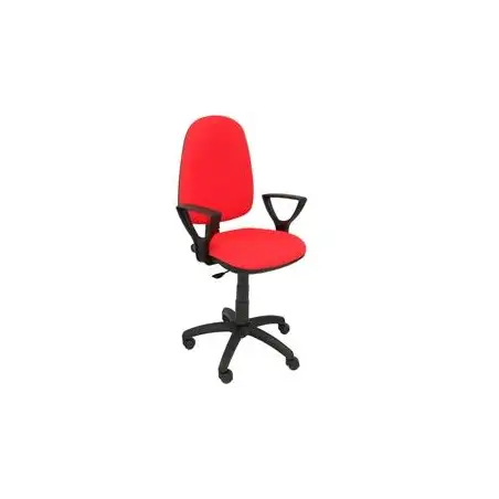 (04CPBALI350BGOLF) PIQUERAS Y CRESPO SILLA AYNA GIRATORIA C.PERMANENTE BRAZOS FIJOS TEJIDO BALI ROJO