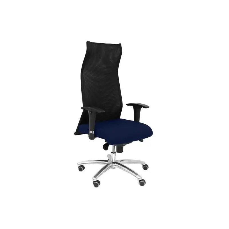 (13SXLBALI200) PIQUERAS Y CRESPO SILLÓN DE DIRECCIÓN SAHUCO XL REFORZADO SINCRO BRAZOS REG. RESPALDO MALLA NEGRO ASIENTO BALI...