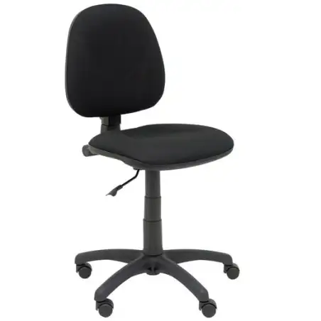 (267CPARAN840) PIQUERAS Y CRESPO SILLA ALCADOZO GIRATORIA CONTACTO PERMANENTE S/BRAZOS TEJIDO ARÁN NEGRO
