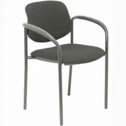 (27NBALI840CB) PIQUERAS Y CRESPO SILLA FIJA STYL B/FIJOS CHASIS NEGRO TEJIDO BALI NEGRO