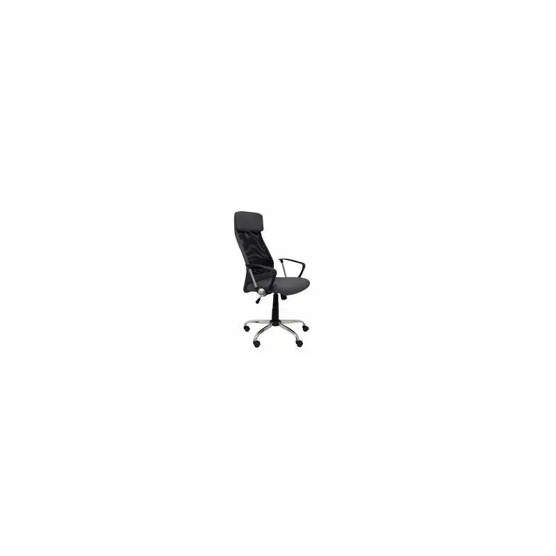 (32DBD840) PIQUERAS Y CRESPO SILLÓN DE DIRECCIÓN ESTERAS BASCULANTE B/FIJOS RESPALDO DE MALLA ASIENTO NEGRO