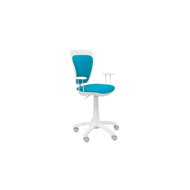 (34BCLMICRO31) PIQUERAS Y CRESPO SILLA JUVENIL MINISTYLE BLANCA MICRO AZUL