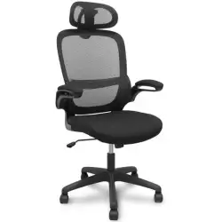 (525BM840B840RNC) PIQUERAS Y CRESPO SILLA PRO525 GIRATORIA BASCULANTE C/CABECERO BRAZOS ABATIBLES APOYO LUMBAR FIJO ASIENTO T...