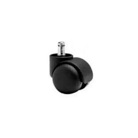 (KIT1RF) PIQUERAS Y CRESPO KIT DE 5 RUEDAS NORMALES PARA SILLA PERNO 11MM NEGRO