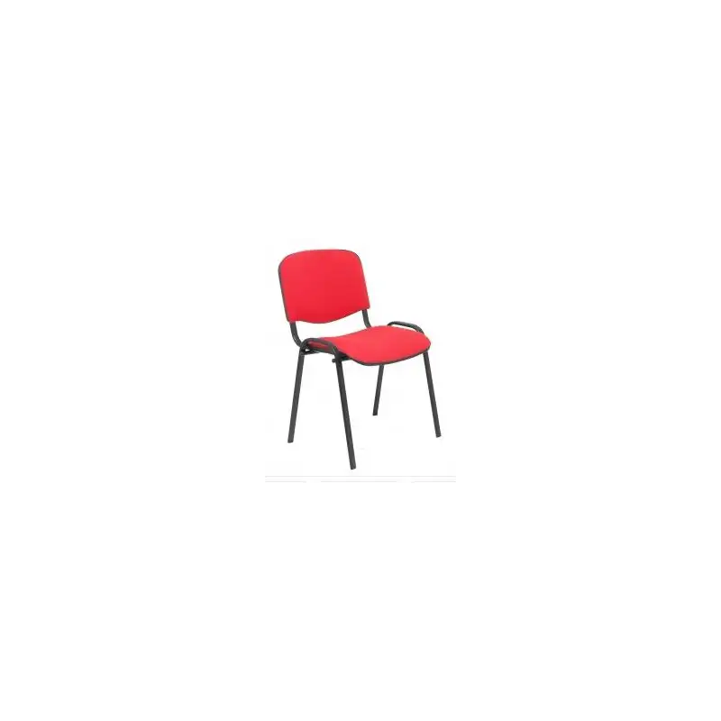 (PACK426ARAN350) PIQUERAS Y CRESPO PACK DE 4 SILLAS FIJAS APILABLES ISO TAPIZADA ARAN ROJO