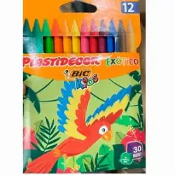 (9339612) PLASTIDECOR CERAS EXOTIC COLORES SURTIDOS ESTUCHE 12 UD
