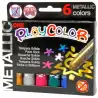 (10321) PLAYCOLOR TÉMPERAS SÓLIDAS METALLIC ONE BARRA 10GR ESTUCHE DE 6 C/SURTIDOS METÁLICOS