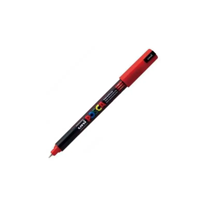 (289868000/317883000) POSCA MARCADOR  PC-1MR NO PERMANENTE PUNTA EXTRAFINA 0.7MM ROJO METALICO