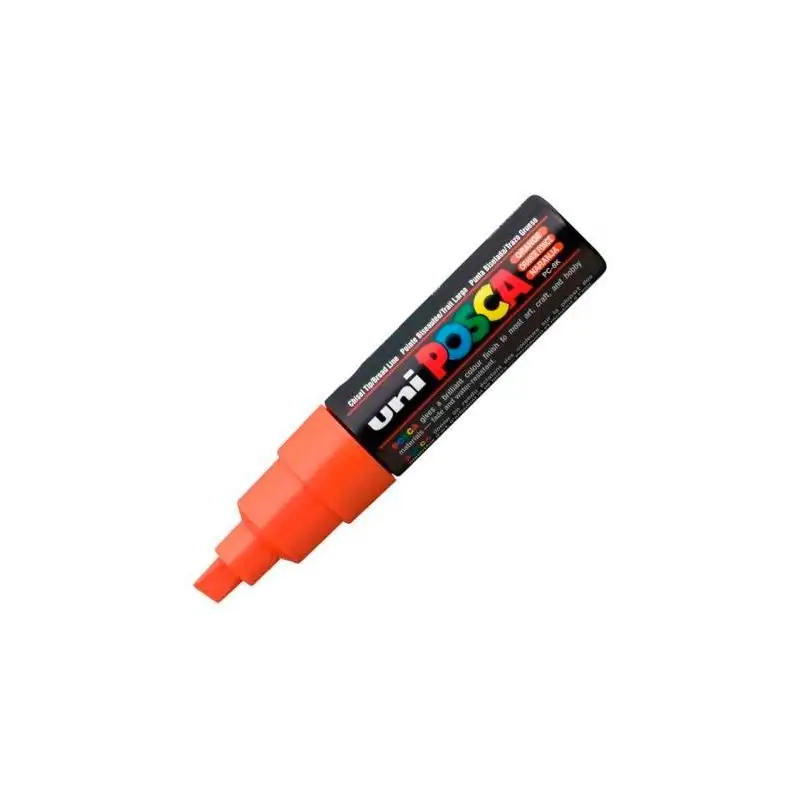 (300459000) POSCA MARCADOR  PC-8K NO PERMANENTE PUNTA BISELADA 8.0MM NARANJA