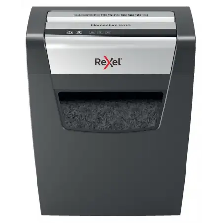 (2104571EU) REXEL DESTRUCTORA AUTOMÁTICA MOMENTUM X410 CORTE CONFETI 4X28MM ANTIATASCO HASTA 10H NEGRO