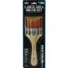 (RART-140) ROYAL LANGNICKEL SET DE 3 BROCHAS DE PELO TAKLON RUBIO