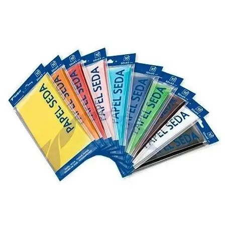 (S0718104) SADIPAL PAPEL DE SEDA PARA MANUALIDADES 50X75CM NARANJA BOLSA 26 HOJAS