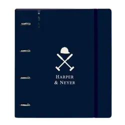 (512459667) SAFTA CARPEBLOCK ANILLAS 4X35MM C/RECAMBIO 100H A4 TAPAS PP FOAM C/SEPARADORES HARPER & NEYER