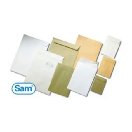 (145508) SAM BOLSA DIN C4 AUTOADHESIVO CON TIRA DE SILICONA 229X324 90 GRAMOS KRAFT 250 BOLSAS