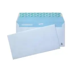 (664915) SAM SOBRE AMERICANO OPEN-115 AUTOADHESIVO 115X225 CON TIRA DE SILICONA 90GR OFFSET BLANCO -10U-
