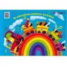 (300) SELVI CUADERNO PARA MANUALIDADES CON 10 CARTULINAS 24X32CM 180GR COLORES SURTIDOS