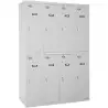 (8435104935118) SIMONRACK TAQUILLA METÁLICA SIMONLOCKER PROF. MON. TANDEM 4/8 300 (1200) 180X120X50CM GRIS