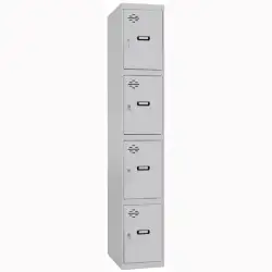 (8435104935194) SIMONRACK CASILLERO METÁLICO SIMONLOCKER 4P MONOBLOQUE 180X50X30CM GRIS