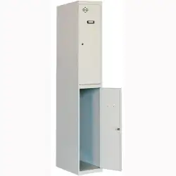 (90233W1230) SIMONRACK TAQUILLA METÁLICA SIMONLOCKER 2P MONOBLOQUE 180X50X30CM GRIS
