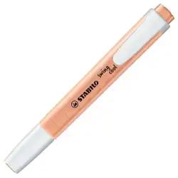 (275/126-8) STABILO MARCADOR FLUORESCENTE SWING COOL PASTEL MELOCOTÓN CAJA 10 UD