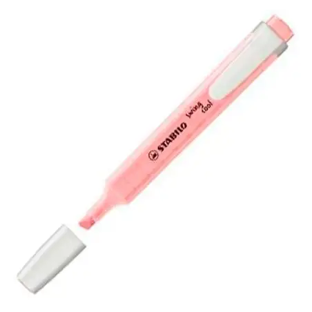 (275/150-8) STABILO MARCADOR FLUORESCENTE SWING COOL PASTEL ROSA CEREZO EN FLOR CAJA 10 UD