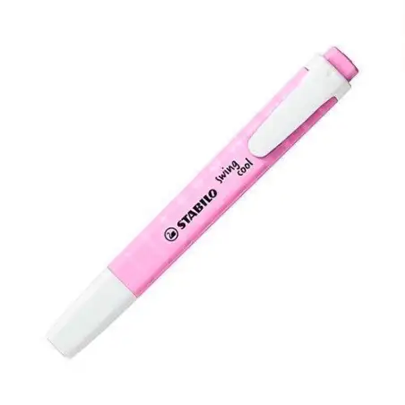 (275/158-8) STABILO MARCADOR FLUORESCENTE SWING COOL PASTEL FUCSIA HELADO CAJA 10 UD